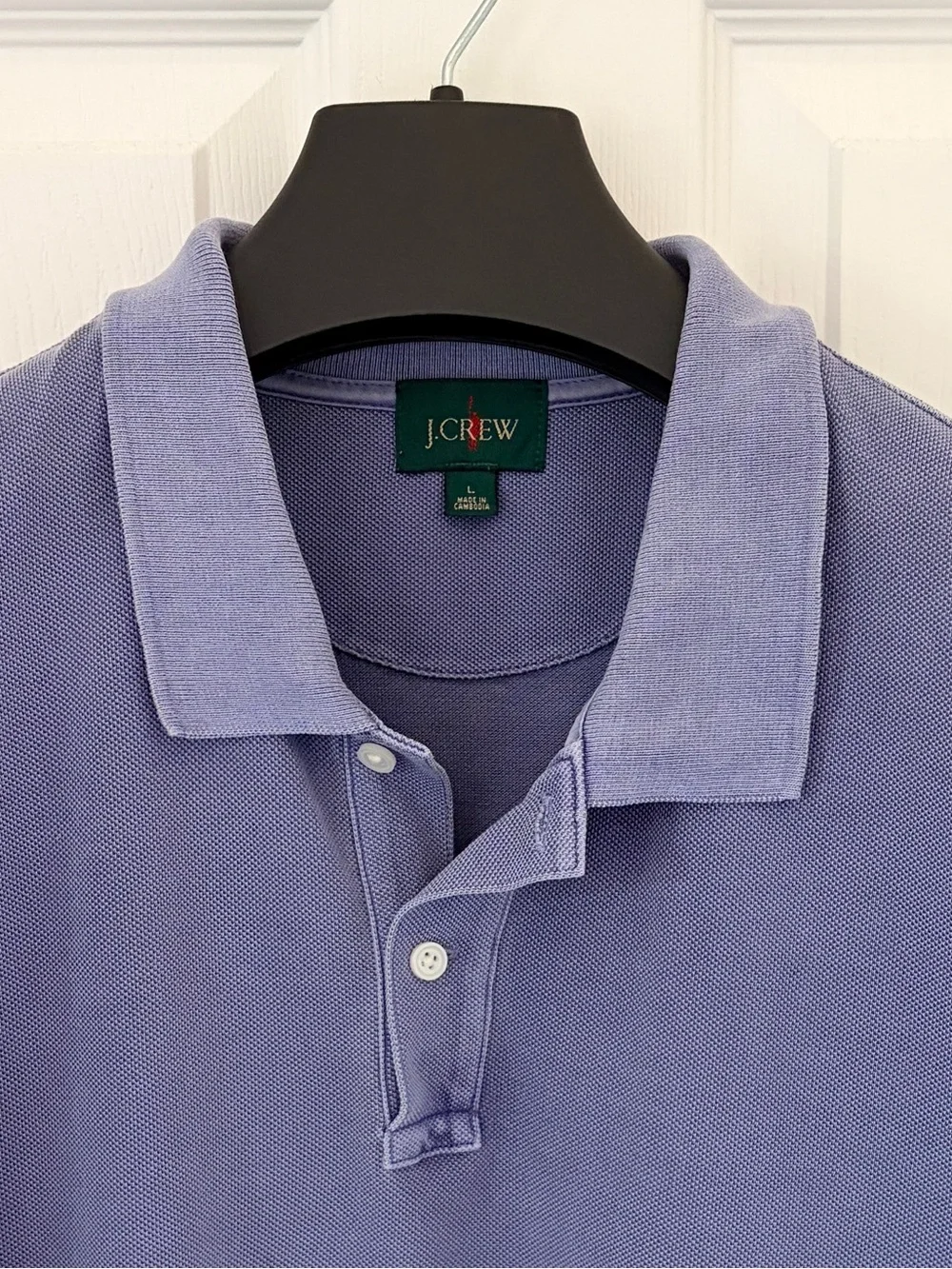 J Crew Lavender Classic Fit Polo Shirt - Large